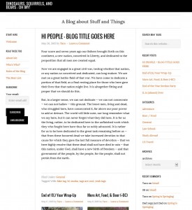 Blog Overview